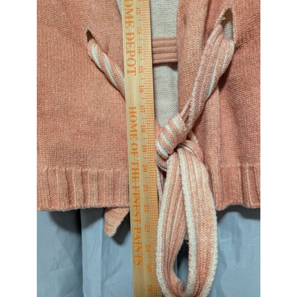 Maria Di Ripabianca Wool Cardigan Floral Sweater Bead Tie Front Women's 6 Italy - Picture 5 of 11